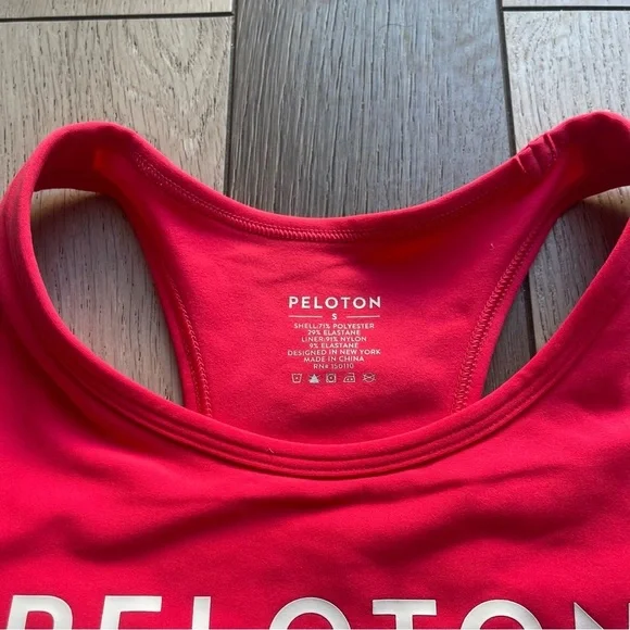 Peloton Women's Bright Pink Sports Bra - Picture 2 of 5